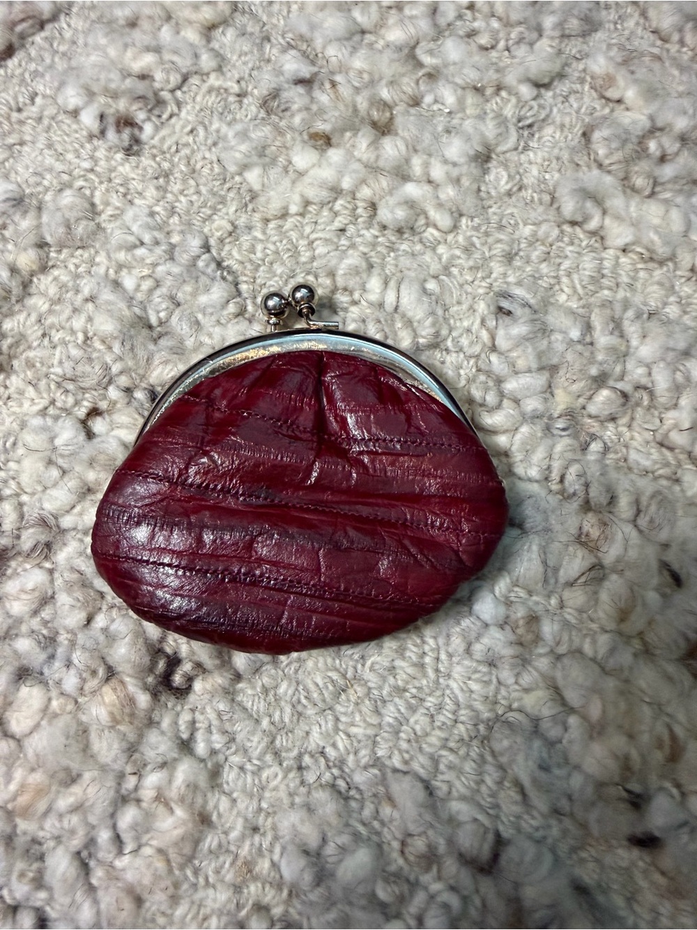 Vintage eel skin coin purse